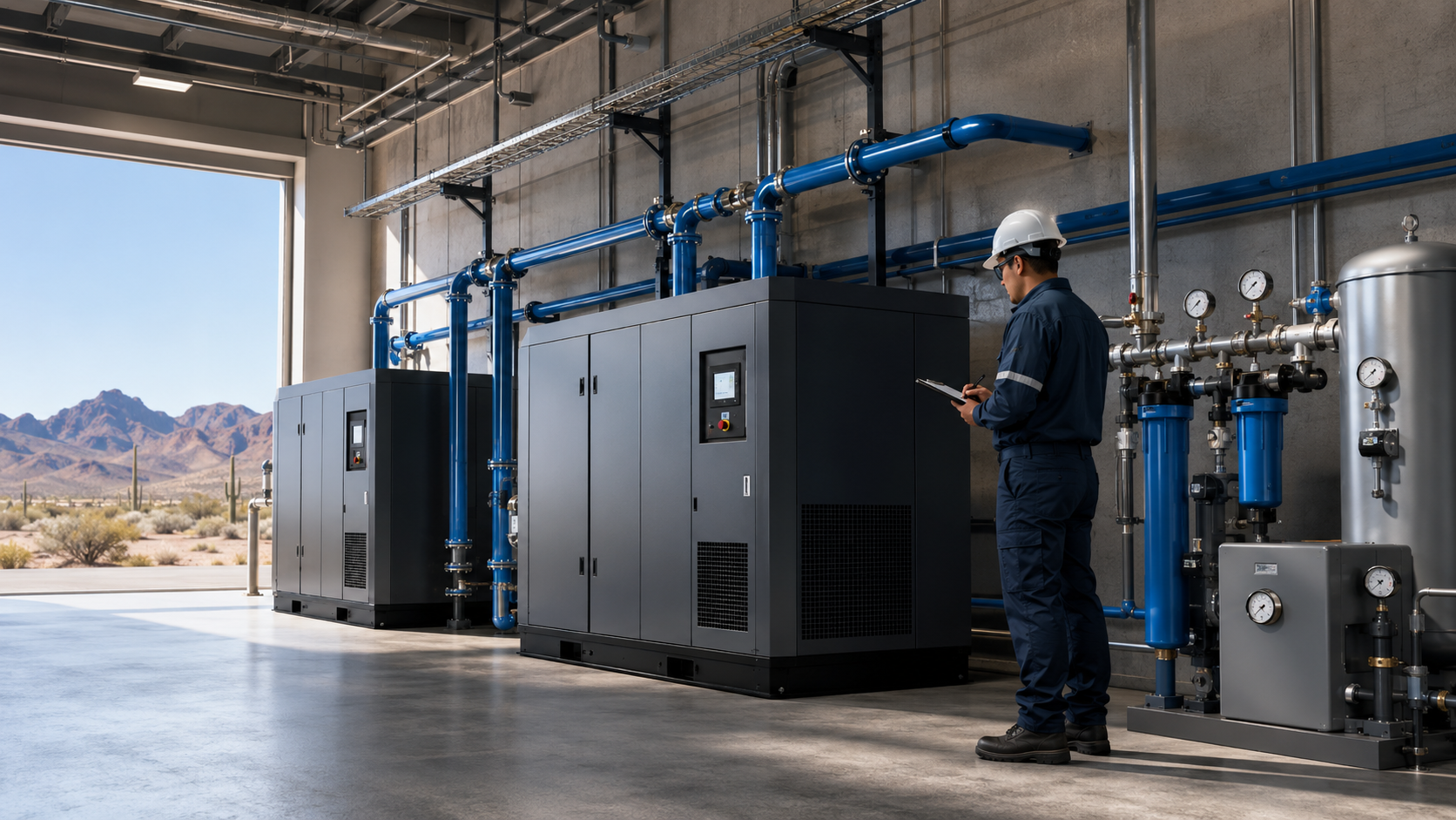 Sistema de aire comprimido industrial en Baja California Smart Baja